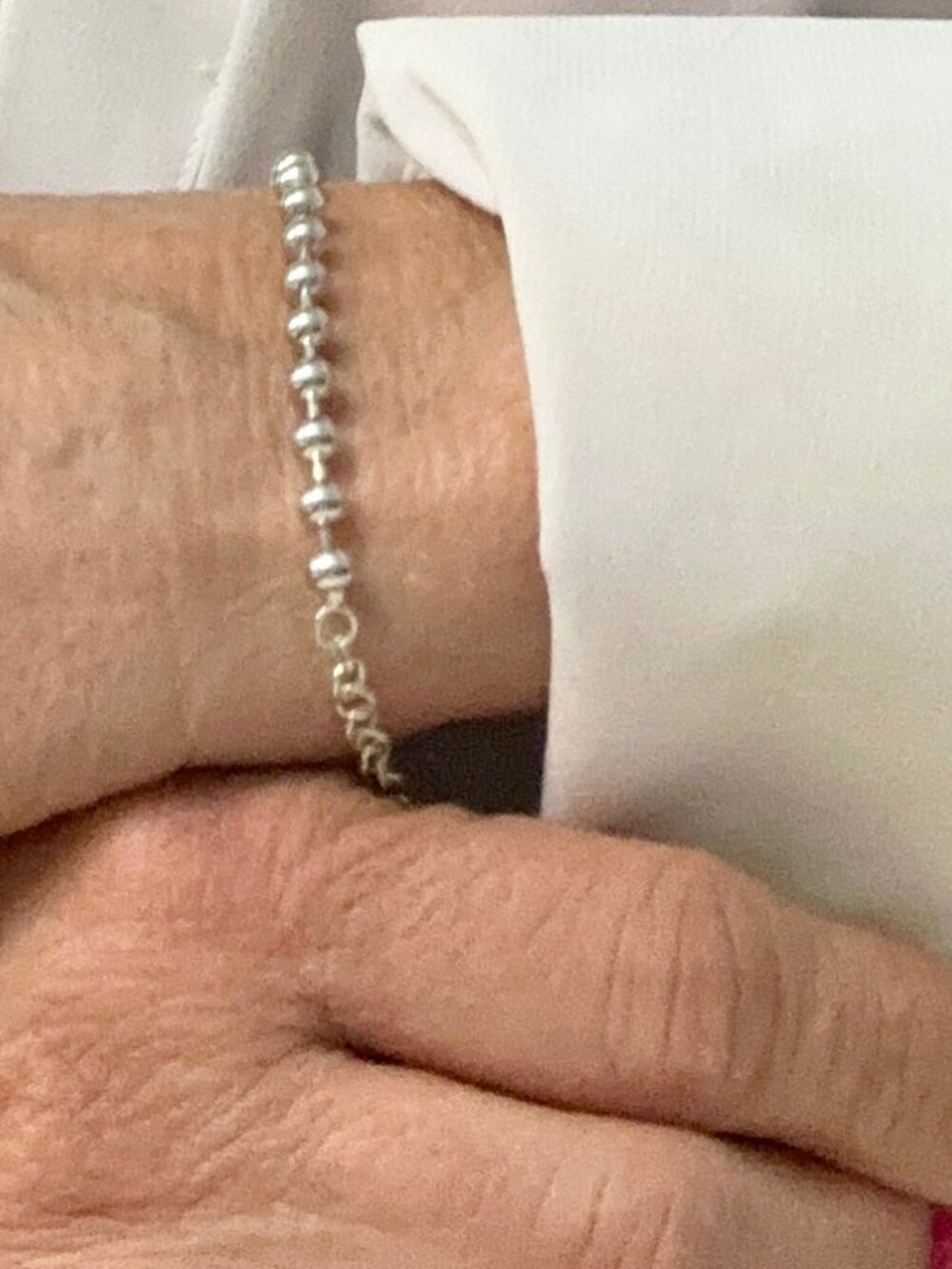 Sterling Silver Beaded Preston Bracelet - Picture 2 of 4